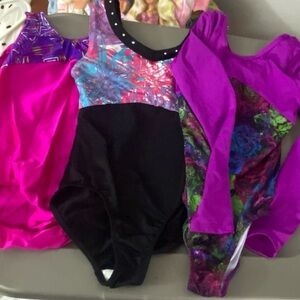 Set of 3 Girls Leotards